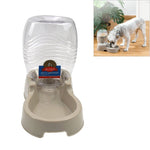 Utility Automatic Drinking Water Dispenser Detachable Bottle with Dish Feeder for Cats and Dogs， Random Color Delivery - Trustpick