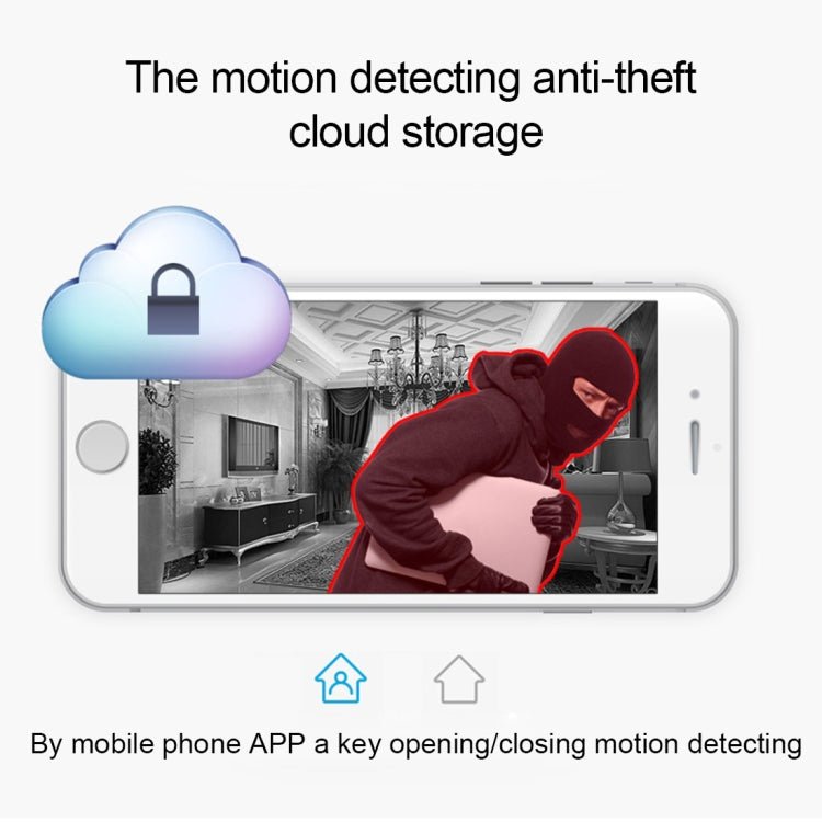 V380 HD 1280 x 720P 1.0MP 360 Degrees Rotatable IP Camera Wireless WiFi Smart Security Camera, Support TF Card, Two - way Voice - Trustpick