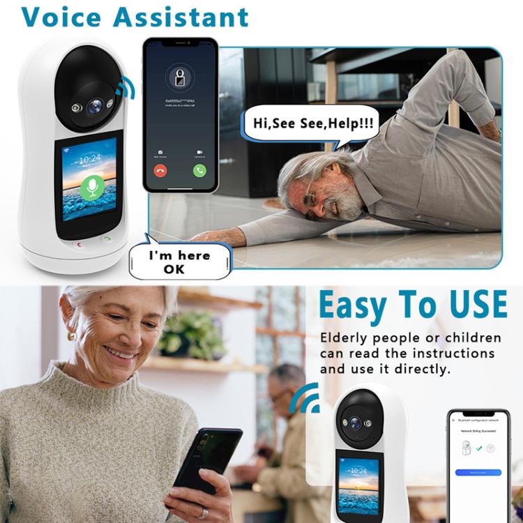 V5 3MP Home HD Full Color Two - Way Video Call Camera Support One - Click Call - Trustpick