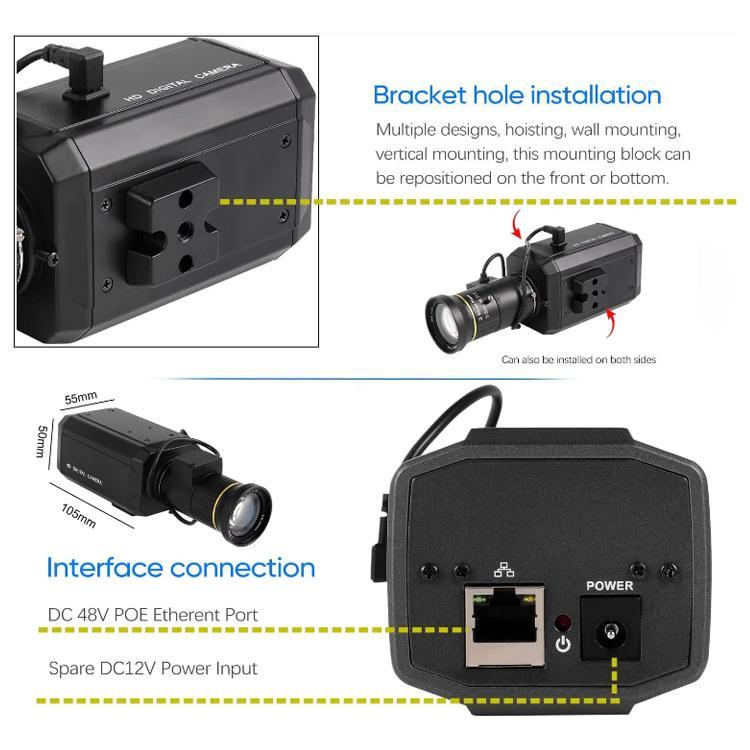 Vanxse 4MP Ultra HD 5 - 50mm Zoom Lens PoE Network Camcorder - Trustpick