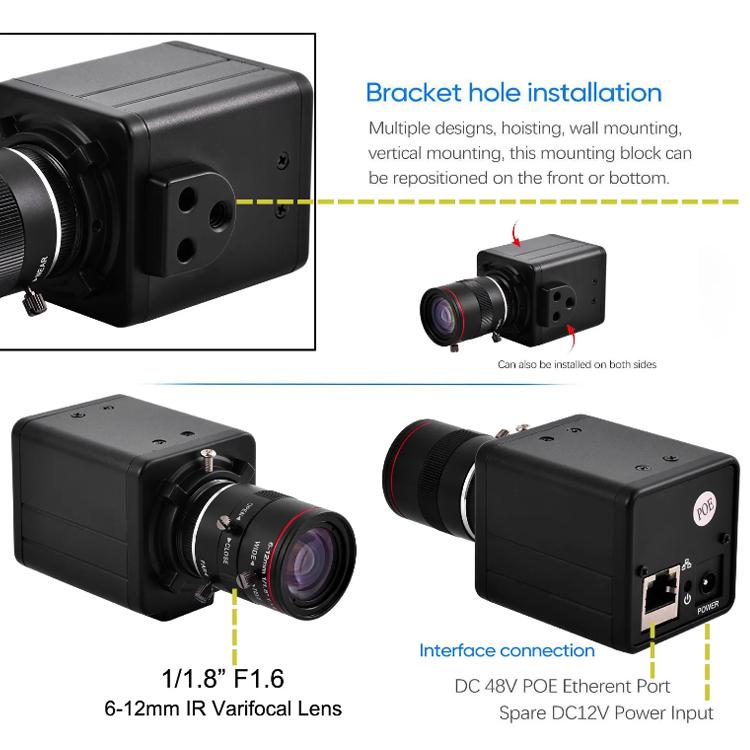 Vanxse 4MP Ultra - HD 6 - 12mm Zoom Lens Network PoE Camera - Trustpick
