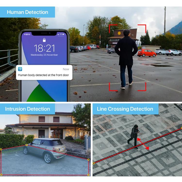 Vanxse 4MP Ultra - HD 6 - 12mm Zoom Lens Network PoE Camera - Trustpick