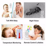 VB601 2.0 inch LCD Screen Hassle - Free Portable Baby Monitor, Support Two Way Talk Back, Night Vision - Trustpick