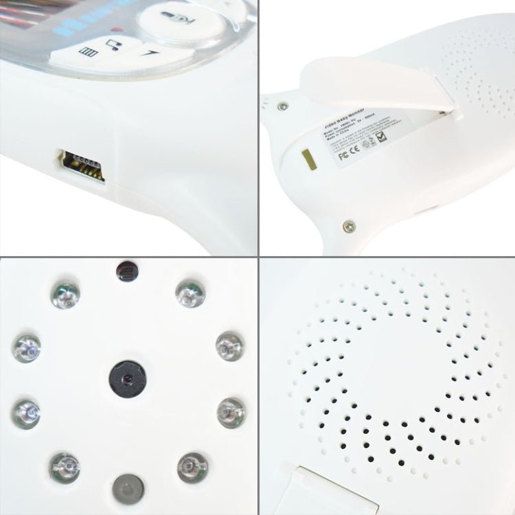 VB601 2.0 inch LCD Screen Hassle - Free Portable Baby Monitor, Support Two Way Talk Back, Night Vision - Trustpick