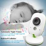 VB602 2.4 inch LCD 2.4GHz Wireless Surveillance Camera Baby Monitor, Support Two Way Talk Back, Night Vision - Trustpick