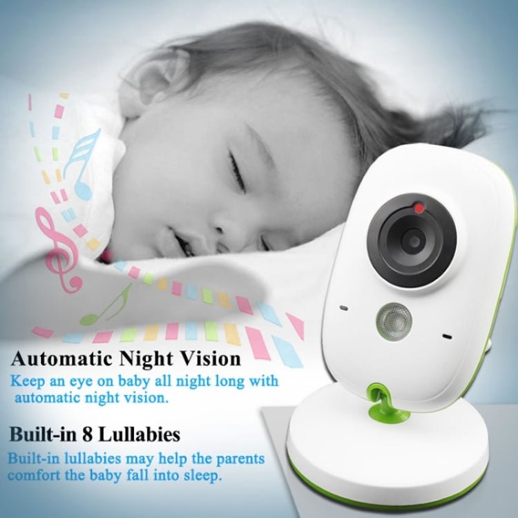 VB602 2.4 inch LCD 2.4GHz Wireless Surveillance Camera Baby Monitor, Support Two Way Talk Back, Night Vision - Trustpick