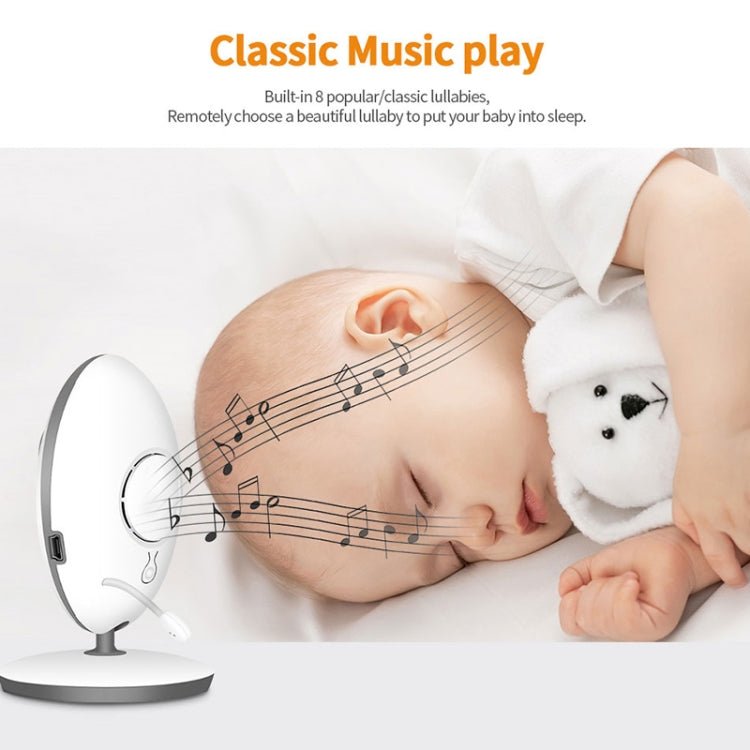 VB605 2.4 inch LCD 2.4GHz Wireless Surveillance Camera Baby Monitor, Support Two Way Talk Back, Night Vision - Trustpick