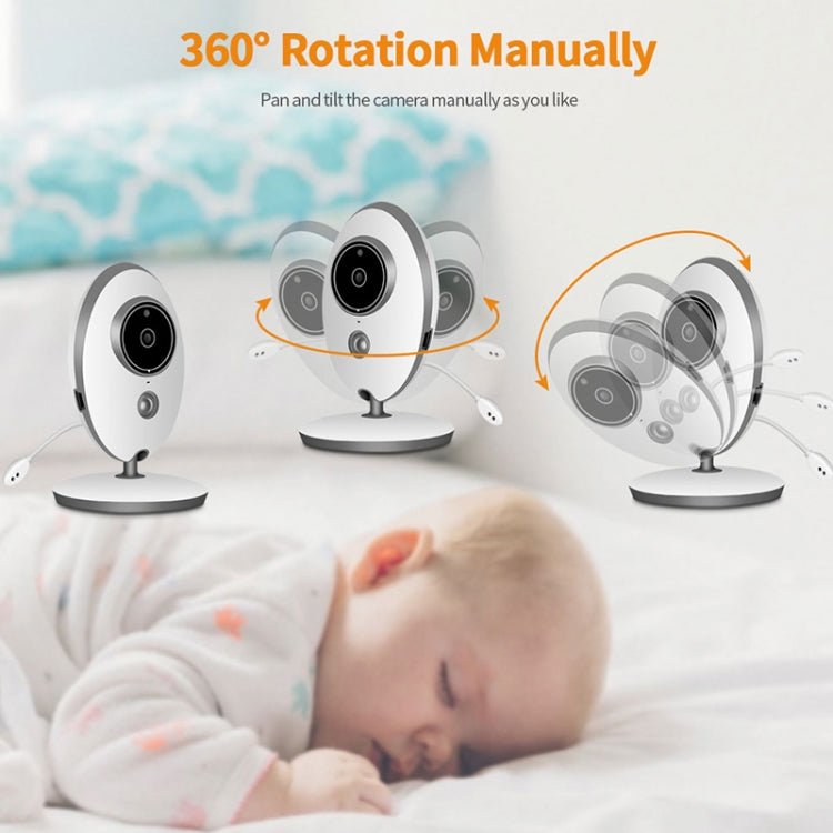 VB605 2.4 inch LCD 2.4GHz Wireless Surveillance Camera Baby Monitor, Support Two Way Talk Back, Night Vision - Trustpick