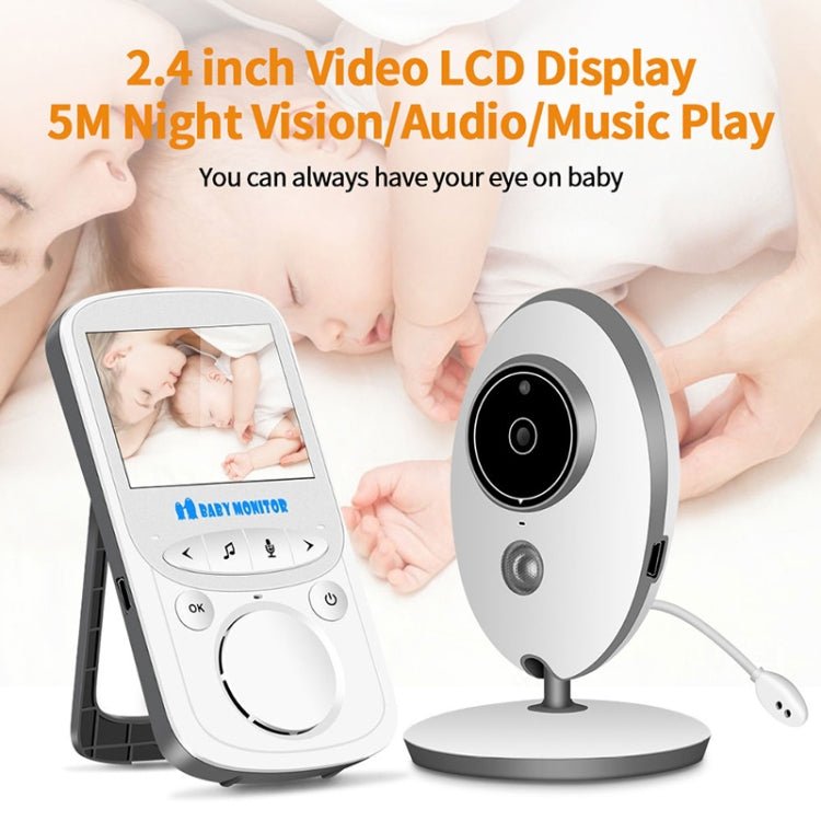 VB605 2.4 inch LCD 2.4GHz Wireless Surveillance Camera Baby Monitor, Support Two Way Talk Back, Night Vision - Trustpick