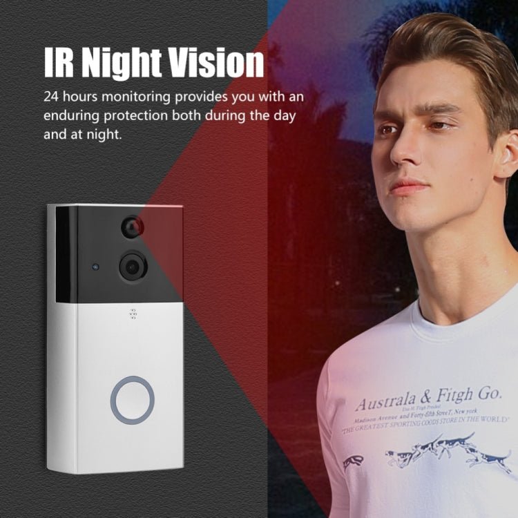 VESAFE HD 720P Security Camera Smart WiFi Video Doorbell Intercom, Support TF Card & Infrared Night Vision & Motion Detection App for IOS and Android - Trustpick