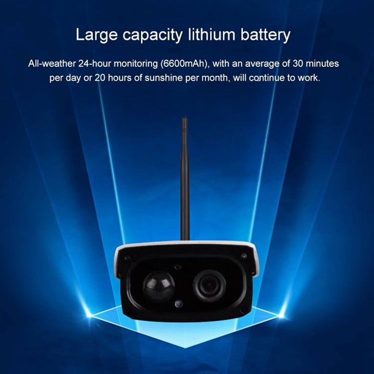 VESAFE VS - Y3 Outdoor HD 1080P Solar Power Security IP Camera, Support Motion Detection & PIR Wake up, IP66 Waterproof - Trustpick