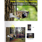 VESAFE VS - Y4 Maple Leaf Pattern 1080P HD Battery Solar WiFi IP Camera, Support PIR Motion Detection & Infrared Night Vision & TF Card(64GB Max) - Trustpick