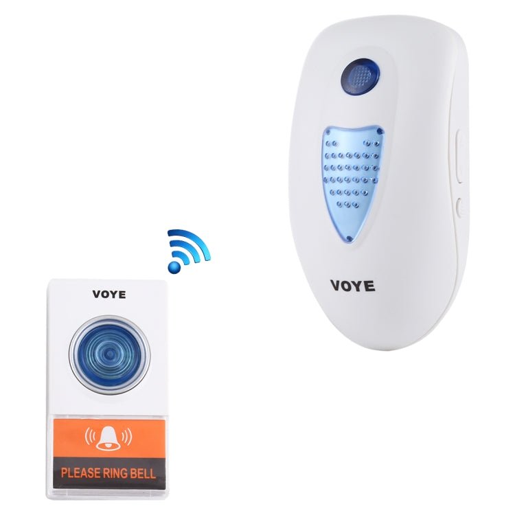 VOYE V003A Home Music Remote Control Wireless Doorbell with 38 Polyphony Sounds, US Plug - Trustpick