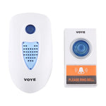 VOYE V003A Home Music Remote Control Wireless Doorbell with 38 Polyphony Sounds, US Plug - Trustpick
