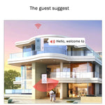 VOYE V004B2 Wireless Smart Music Home Doorbell with Dual Receiver, Remote Control Distance: 120m (Open Air) - Trustpick