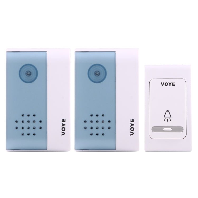 VOYE V004B2 Wireless Smart Music Home Doorbell with Dual Receiver, Remote Control Distance: 120m (Open Air) - Trustpick