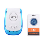 VOYE V009A Home Music Remote Control Wireless Doorbell with 38 Polyphony Sounds, US Plug - Trustpick