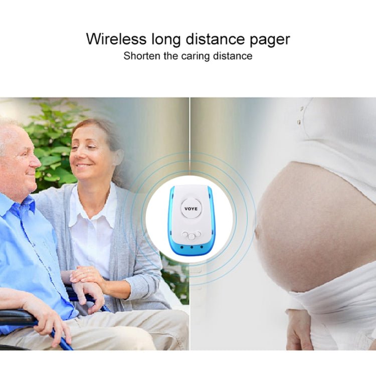 VOYE V009A Home Music Remote Control Wireless Doorbell with 38 Polyphony Sounds, US Plug - Trustpick