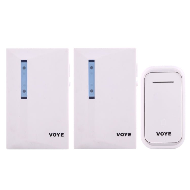 VOYE V015F2 Wireless Smart Music Home Doorbell with Dual Receiver, Remote Control Distance: 120m (Open Air) - Trustpick