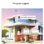 VOYE V015F2 Wireless Smart Music Home Doorbell with Dual Receiver, Remote Control Distance: 120m (Open Air) - Trustpick