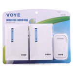 VOYE V015F2 Wireless Smart Music Home Doorbell with Dual Receiver, Remote Control Distance: 120m (Open Air) - Trustpick
