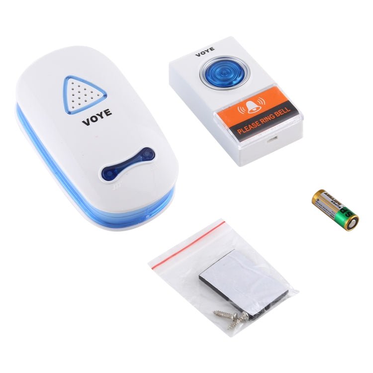 VOYE V025A Home Music Remote Control Wireless Doorbell with 38 Polyphony Sounds, US Plug - Trustpick