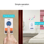 VOYE V025A Home Music Remote Control Wireless Doorbell with 38 Polyphony Sounds, US Plug - Trustpick