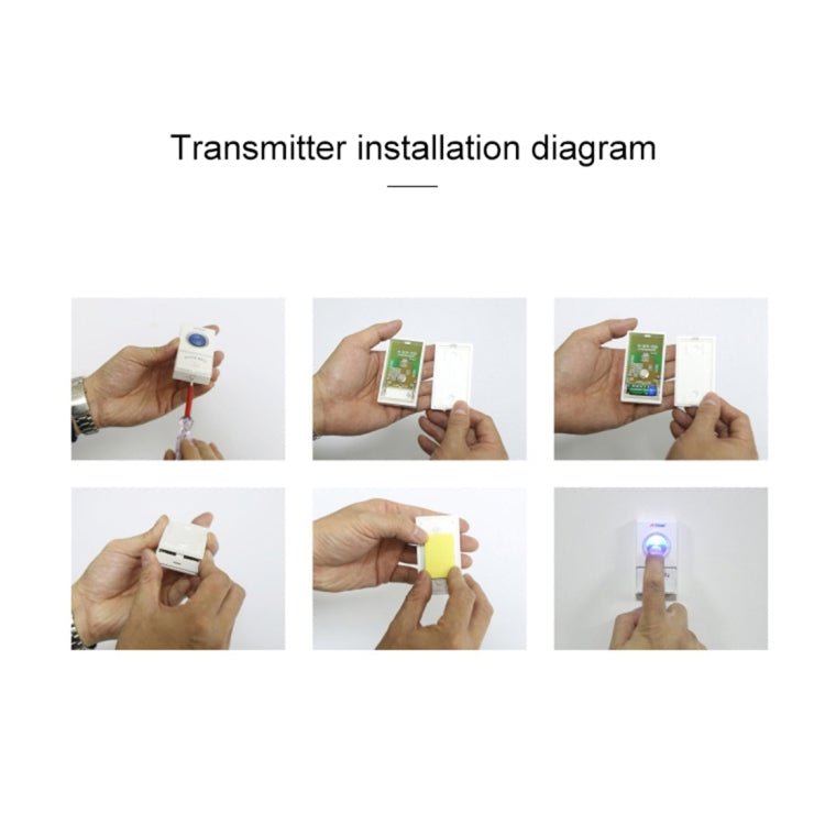 VOYE V025A Home Music Remote Control Wireless Doorbell with 38 Polyphony Sounds, US Plug - Trustpick