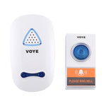 VOYE V025A Home Music Remote Control Wireless Doorbell with 38 Polyphony Sounds, US Plug - Trustpick