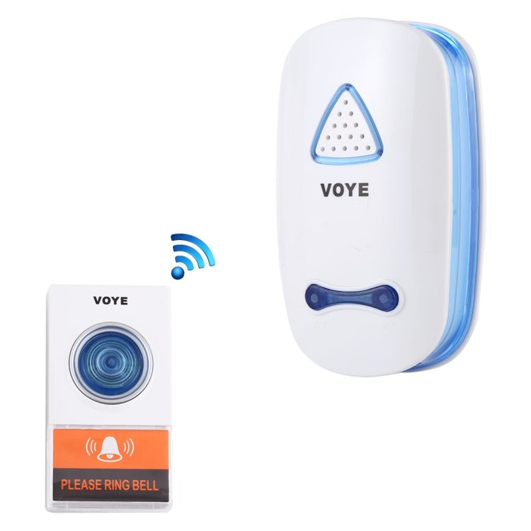 VOYE V025A Home Music Remote Control Wireless Doorbell with 38 Polyphony Sounds, US Plug - Trustpick