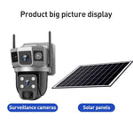 VTS02 4MP Multi - lens Panoramic Solar Surveillance PTZ Dome Camera - Trustpick