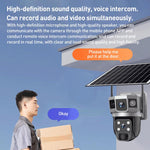 VTS02 4MP Multi - lens Panoramic Solar Surveillance PTZ Dome Camera - Trustpick