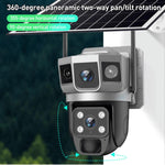 VTS02 4MP Multi - lens Panoramic Solar Surveillance PTZ Dome Camera - Trustpick