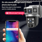 VTS02 4MP Multi - lens Panoramic Solar Surveillance PTZ Dome Camera - Trustpick