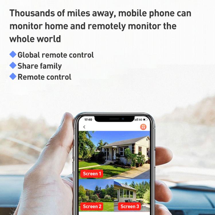 VTS02 4MP Multi - lens Panoramic Solar Surveillance PTZ Dome Camera - Trustpick