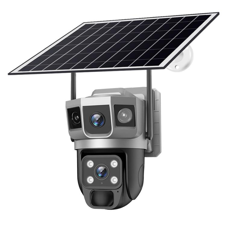VTS02 4MP Multi - lens Panoramic Solar Surveillance PTZ Dome Camera - Trustpick