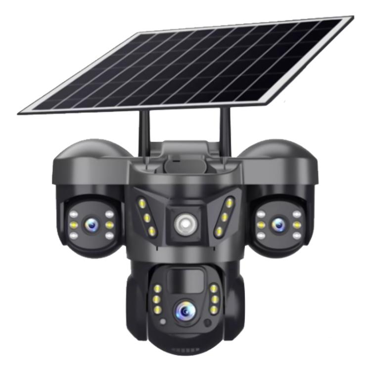 VTS29 6MP Multi - lens Panoramic Solar Surveillance PTZ Dome Camera - Trustpick