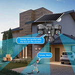 VTS29 6MP Multi - lens Panoramic Solar Surveillance PTZ Dome Camera - Trustpick