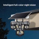 VTS29 6MP Multi - lens Panoramic Solar Surveillance PTZ Dome Camera - Trustpick