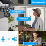 VTS29 6MP Multi - lens Panoramic Solar Surveillance PTZ Dome Camera - Trustpick