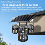 VTS29 6MP Multi - lens Panoramic Solar Surveillance PTZ Dome Camera - Trustpick