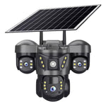 VTS29 6MP Multi - lens Panoramic Solar Surveillance PTZ Dome Camera - Trustpick