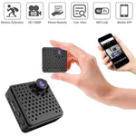 W18 1080P HD WiFi Smart Mini Security Camera, Support 155 Degrees Wide Angle & Motion Detection & Infrared Night Vision & TF Card - Trustpick