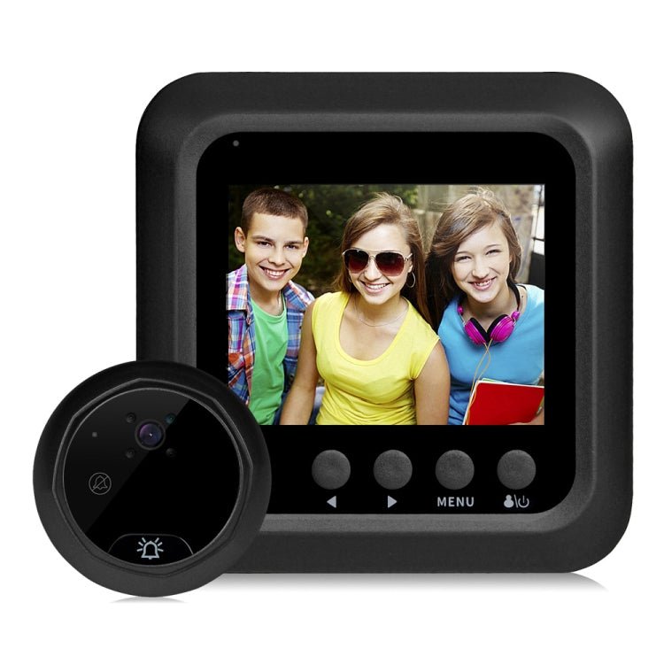 W5 2.4 inch Screen 2.0MP Security Camera No Disturb Peephole Viewer Doorbell, Support TF Card / Night Vision / Video Recording - Trustpick