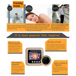 W5 2.4 inch Screen 2.0MP Security Camera No Disturb Peephole Viewer Doorbell, Support TF Card / Night Vision / Video Recording - Trustpick