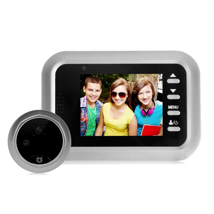 W8 - S 2.4 inch Screen 2.0MP Security Camera No Disturb Peephole Viewer, Support TF Card - Trustpick