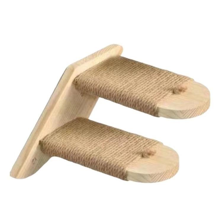 Wall Mounted Cat Climbing Frame Wooden Sisal Cat Jumping Platform Multi - Level Climbing Stairs - Trustpick