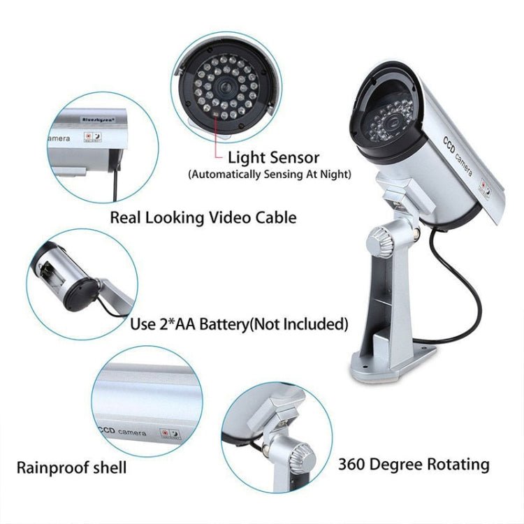 Waterproof Simulation Surveillance Camera with LED Flash Light - Trustpick