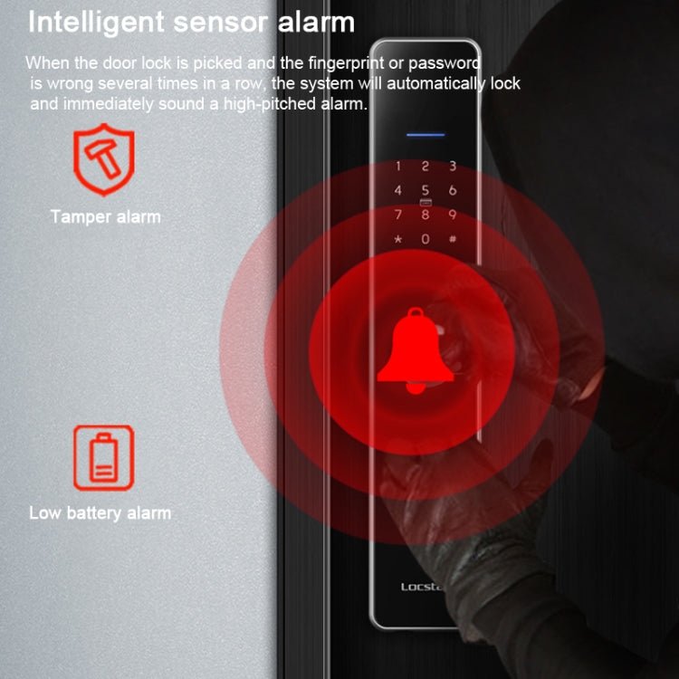 Wifi Fingerprint Lock Home Security Door Password Lock Supports APP Remote Unlocking - Trustpick