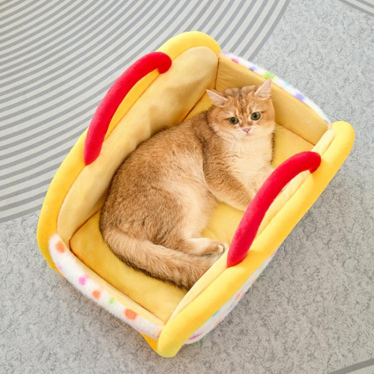 Winter Semi - Enclosed Warm Portable Cat Bed - Trustpick